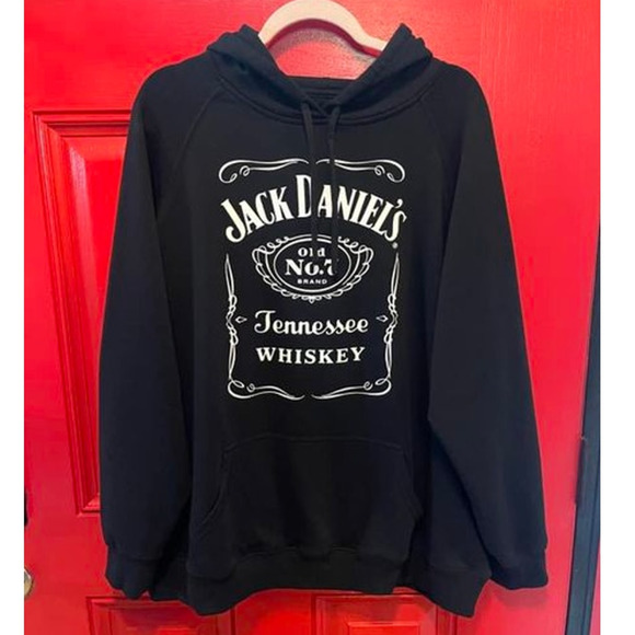 Torrid‎ Plus Size 2 Cozy Fleece Pullover Jack Daniels Hooded Hoodie Sweatshirt - Picture 1 of 2